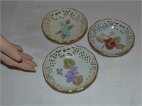 3 Little Floral decorative dishes Germany