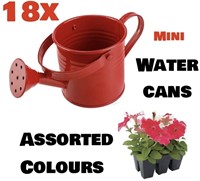 18X WATER CANS MINI ASSORTED COLOURS NEW