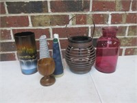 Lot of Jars, Candle Holders & More
