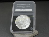 Uncirculated 1887 Morgan Silver Dollar