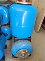 2 PC WELL PRESSURE TANKS-ONE IS MISSING FEET