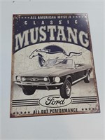 Metal Decor Sign - Mustang
