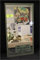Tri State Glass Co. Advertising Mirror