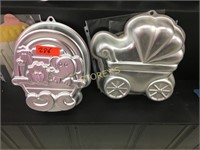 Wilton 2005 Baby Carriage & Animal Cake Pan