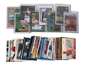 Baseball Autographed Cards Lot