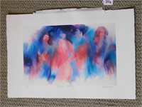 P729- A/P Watercolor "Nudestudy" Signed