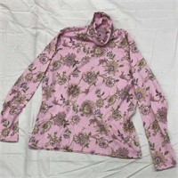 Pink Paisley, long sleeve size XL