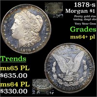 1878-s Morgan $1 Grades Choice Unc+ PL