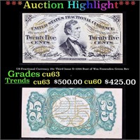 ***Auction Highlight*** US Fractional Currency 25c