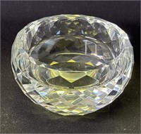 Vintage crystal bowl, signed Oleg Cassini