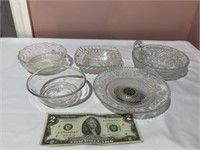 Assorted Clear Glass Pieces