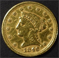 1846-D $2.5 GOLD LIBERTY AU