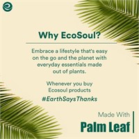 ECO SOUL 100% Compostable 10 Inch Palm Square