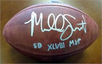 Malcolm Smith Autographed Leather Football