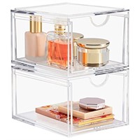 Boxalls 2 Pack Acrylic Stackable Cosmetic