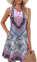 ($44) WNEEDU Women's Summer Boho Dress