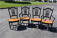 ZIMMERMAN CHAIR CO. SET OF 4 CHAIRS: