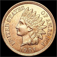 1907 RD Indian Head Cent UNCIRCULATED