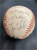 Joe Zdeb Autographed Baseball