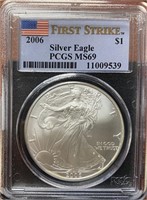 2006 American Silver Eagle PCGS (MS69)