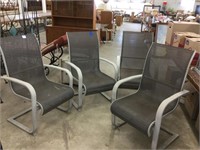 Four outdoor chairs.  Fair condition.  Shipping