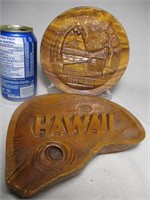 Hawaii: Plat à pipe et decoration murale
Plat à
