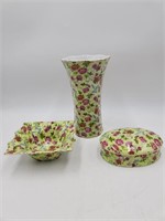 Baum Bros Formalities Charlotte Chintz Vase Dishes