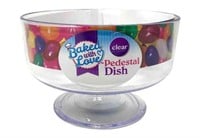 Baked With Love Plastic Pedestal Candy Dish