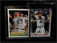 Mike Trout Cards - 2018 Panini Donruss 242 Mike