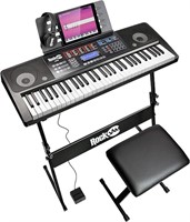 RockJam 61 Key Touch Display Keyboard Piano Kit wi