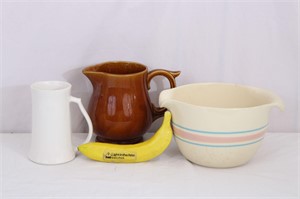 McCoy Pottery- Mixing Bowl, Pitcher & Mug