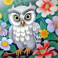 Kaliosy 5D Owl Flower Diamond Art Kit x2
