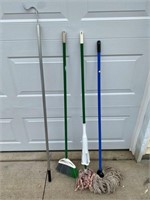 broom, mops, grap hook &  more