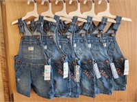 Osh Kosh B'gosh Size 2T Bib Overalls All New with