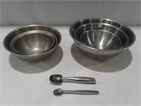 Stainless Mixing Bowls & Spoons