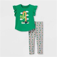 2-Pc Cat & Jack Toddler's 3T Shamrock Set, T-shirt