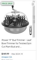 Ipower 19'' Bud Trimmer - Leaf Bowl Trimmer For