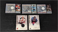 5 Various Star Jersey Hockey Cards