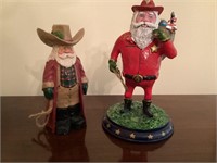 Cowboy Santa Claus figurines