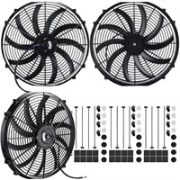 Riakrum Electric Radiator Fan (16 Inch) 3 Pack