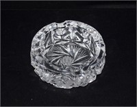 Pinwheel Crystal Ash Tray 6"