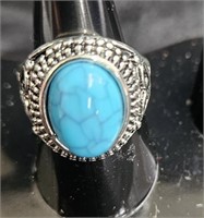 vintage style turquoise ring