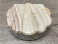 Alabaster Stone Trinket Box 3.5x4.5"