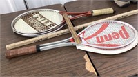 2 rackets, Wilson extra & Penn case for both