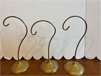 Brass Ornamental Hanging Stand (3 in lot)