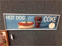 Framed Hot Dog & Coke Picture
