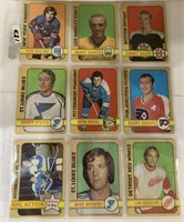 9-1972-73 Hockey cards