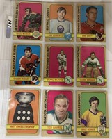 9-1972/73  Hockey cards