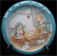 Hand Painted Nativity Collectible Plate