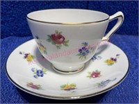 Crown Staffordshire England Cup & Saucer